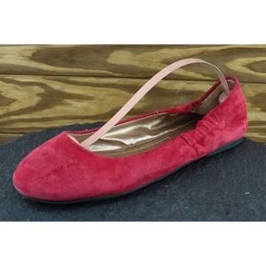 BCBG Paris‎ Women Sz 6 B Red Ballet Leather Shoes Magie